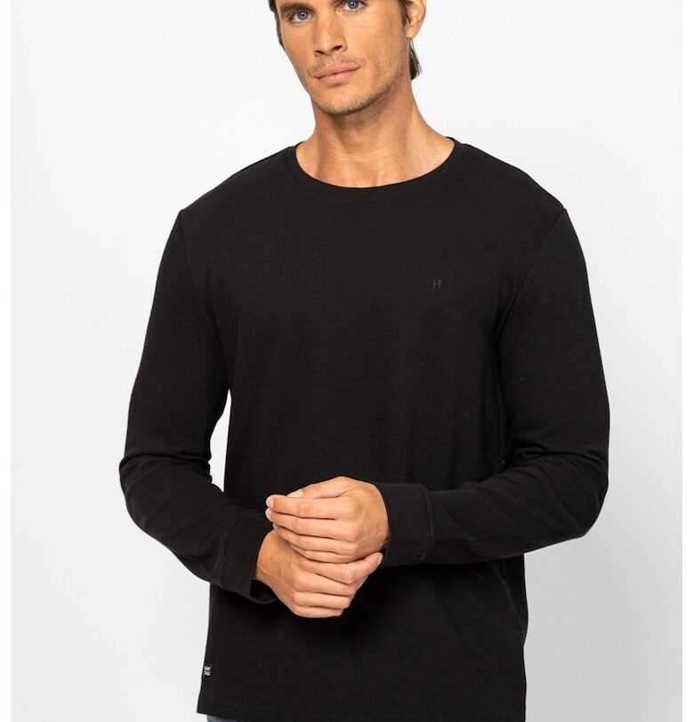 Рипсена блуза с овално деколте Heavy Tools