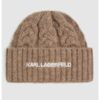 Рипсена шапка с вълна Karl Lagerfeld