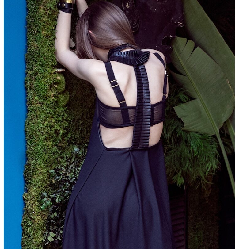 Рокля ANKA -  черно - полиестер AS Negulescu