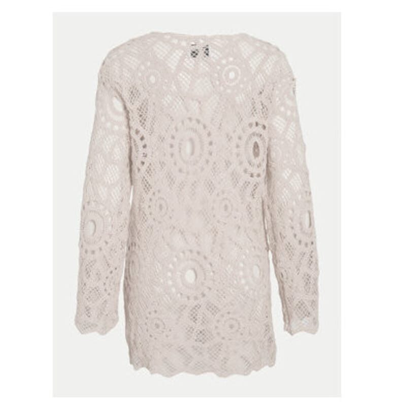 Рокля  Day Simone 14108619 Бежова - стандартна кройка - памук Vila