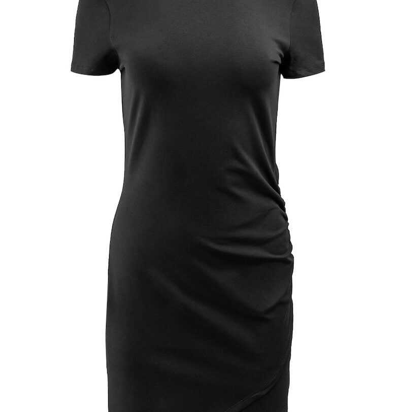 Рокля Emporio Armani  памук - черно EA7