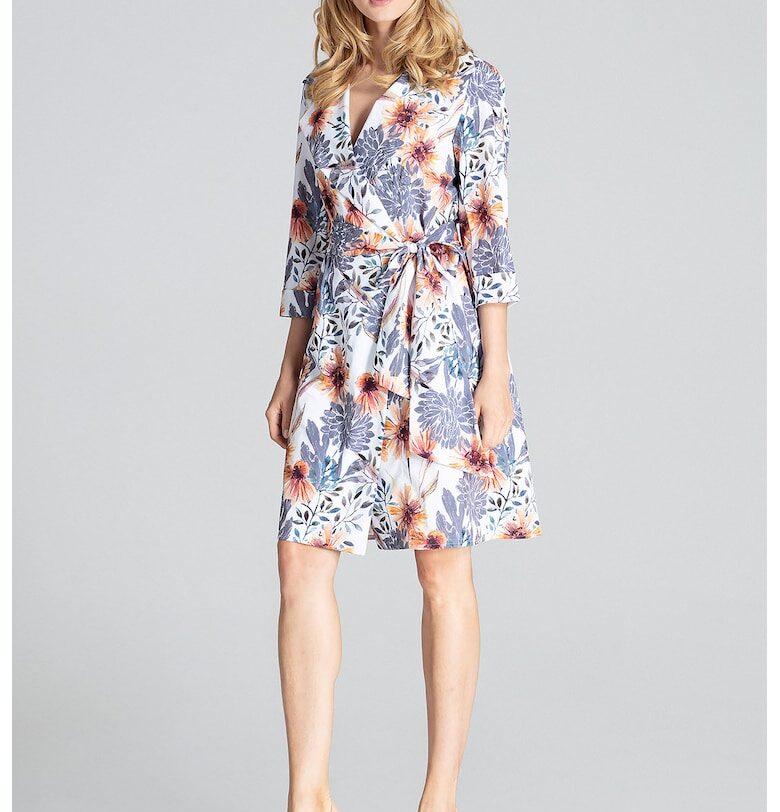 Рокля  M680 - на цветя - полиестер Figl