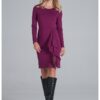 Рокля  M839 - лилава - вискоза Figl