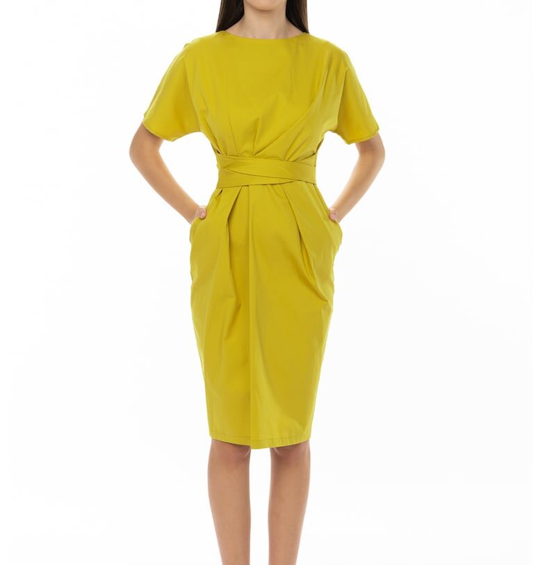 Рокля Tiffany с овално деколте и джобове Couture de Marie