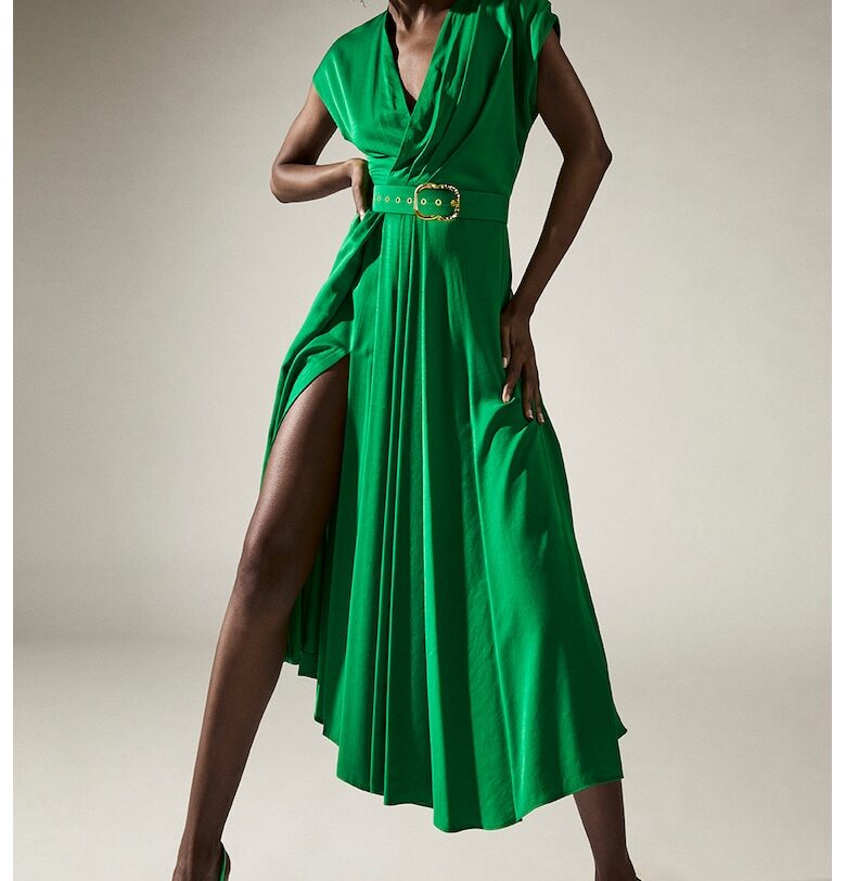 Рокля Tremolo със застъпено деколте Alina Cernatescu