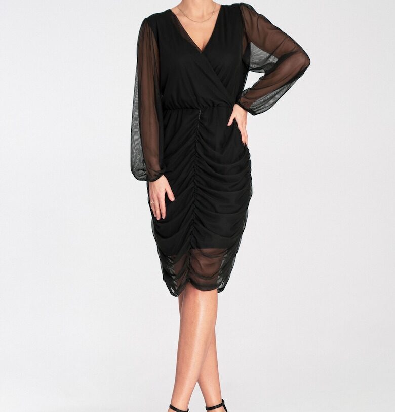 Рокля  Полиестер - Един размер INTL - Черен Figl