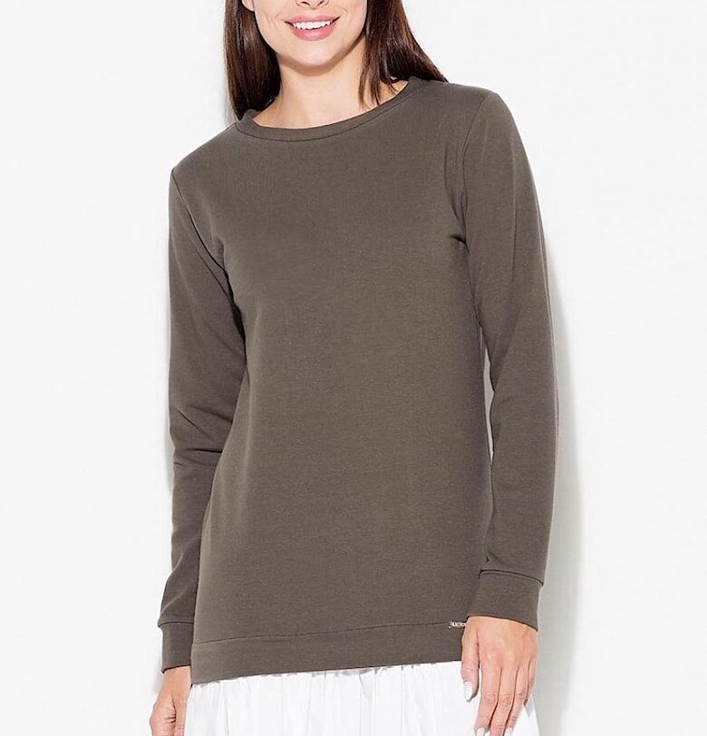 Рокля  ежедневна - кафява - 95% памук - 5% еластан KATRUS