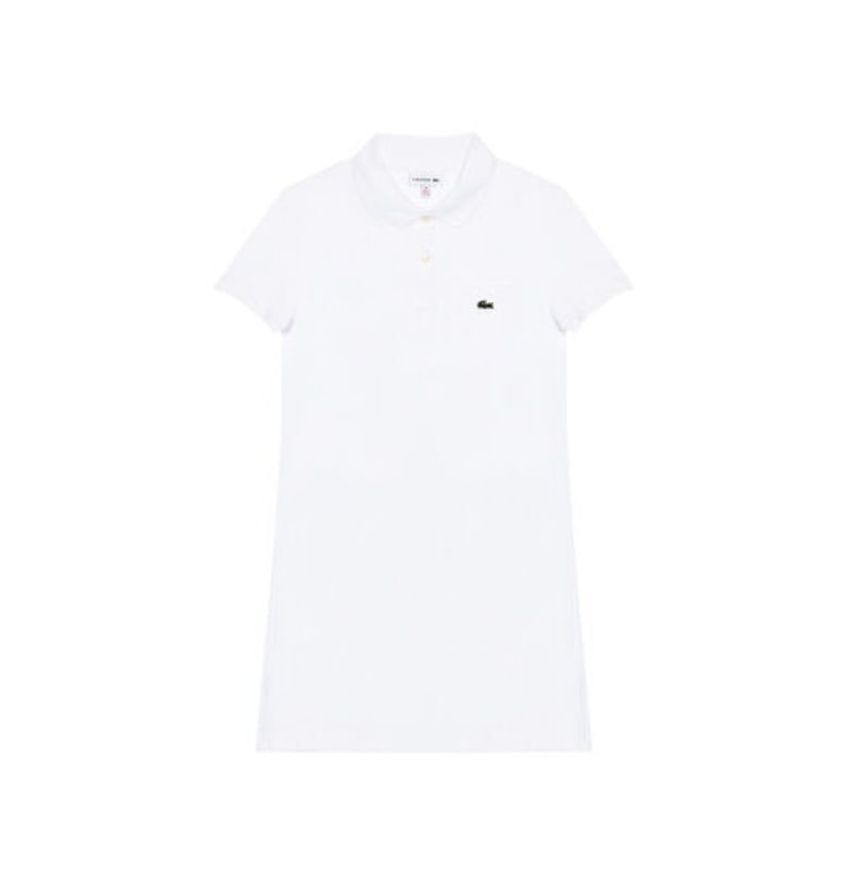 Рокля за момиче -  208464550 - Памук - Бяла Lacoste