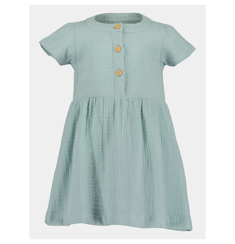 Рокля за момиче -  303576462 - Зелена - Памук Blue Seven