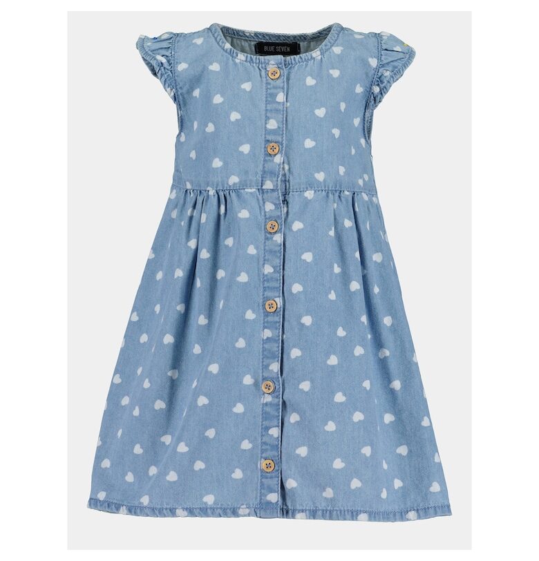 Рокля за момиче -  303576493 - Син - Памук Blue Seven
