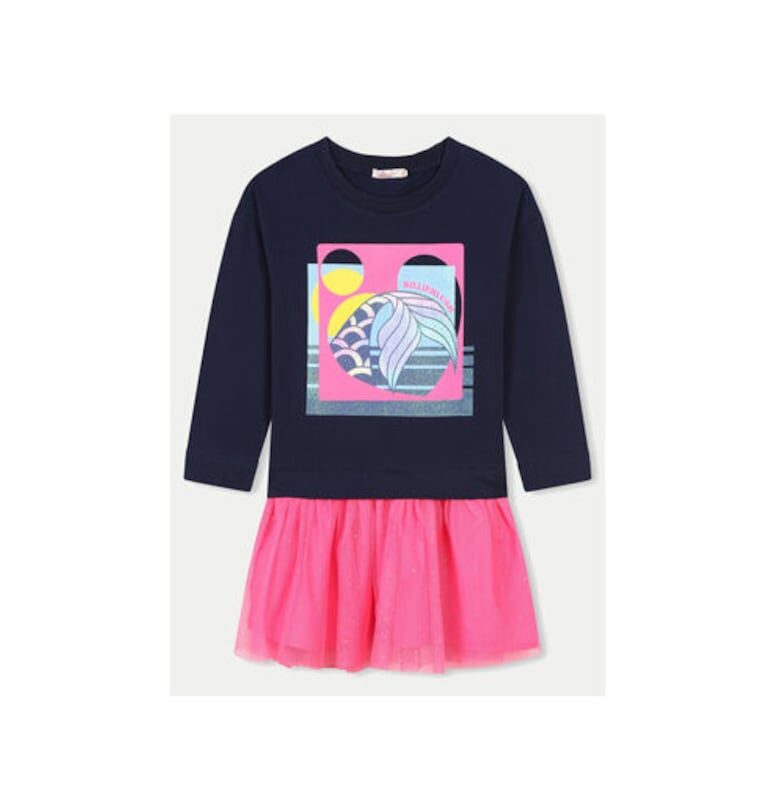 Рокля за момиче -  304182679 - Памук - 152 см - Синя BILLIEBLUSH