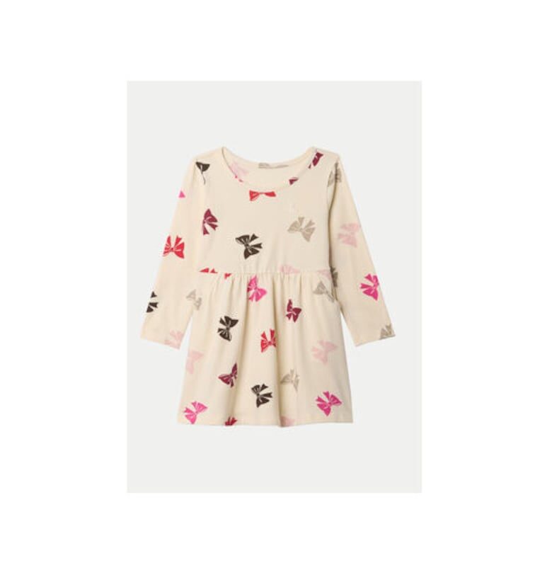 Рокля за момиче -  304986024 - Органичен памук - Бежов GAP