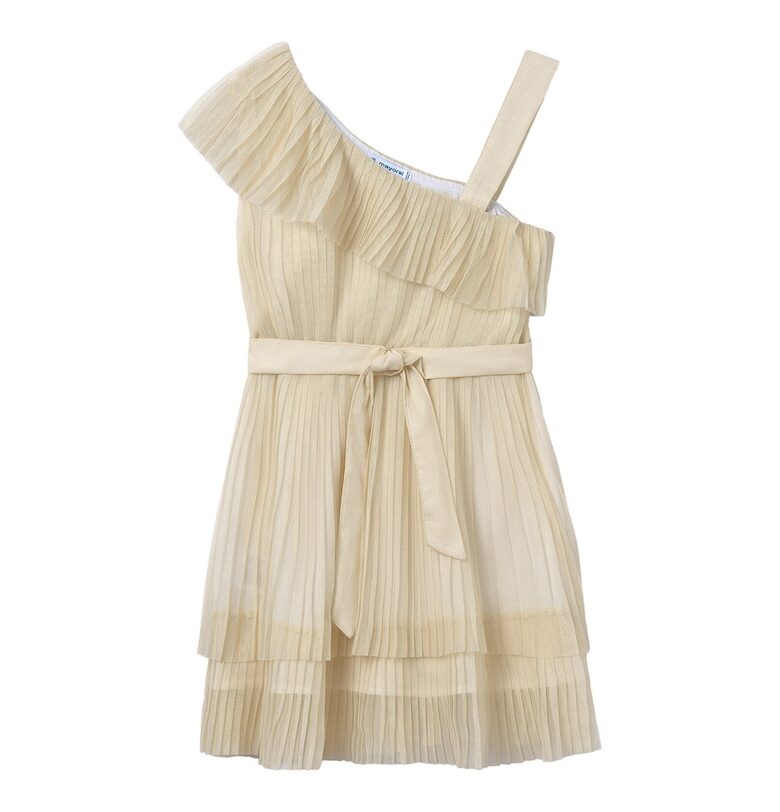 Рокля за момиче  6977 - Полиамид - Бежов Mayoral