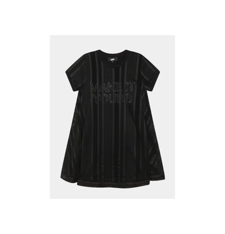 Рокля за момиче -  Полиестер - Черна DKNY