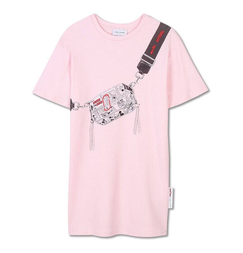 Рокля за момичета  W60541 - памук - розова Marc Jacobs