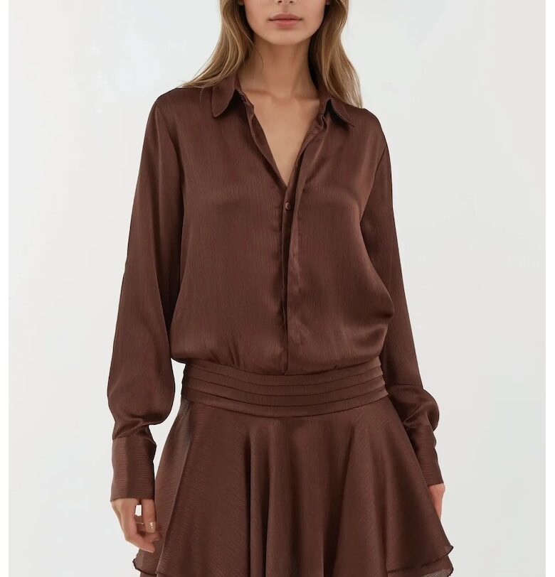 Рокля мини  конячено кафява HiCCUP