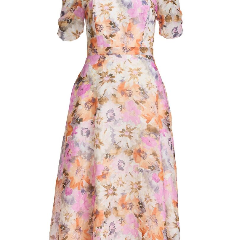 Рокля  модел SWING-5AJ02300 - многоцветна - 100% рами Swing