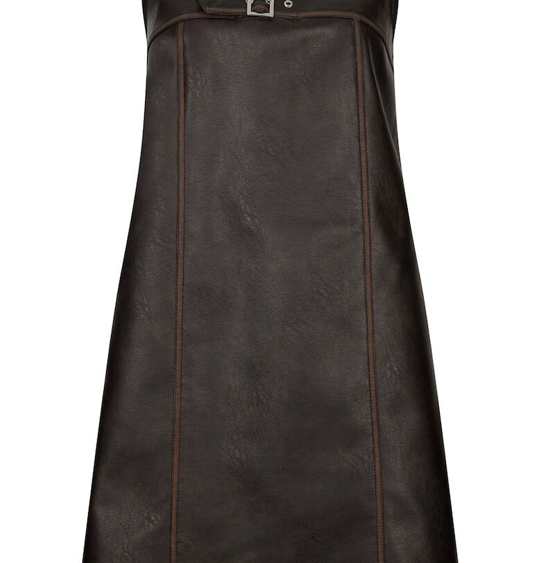 Рокля от еко кожа с джобове Liu Jo