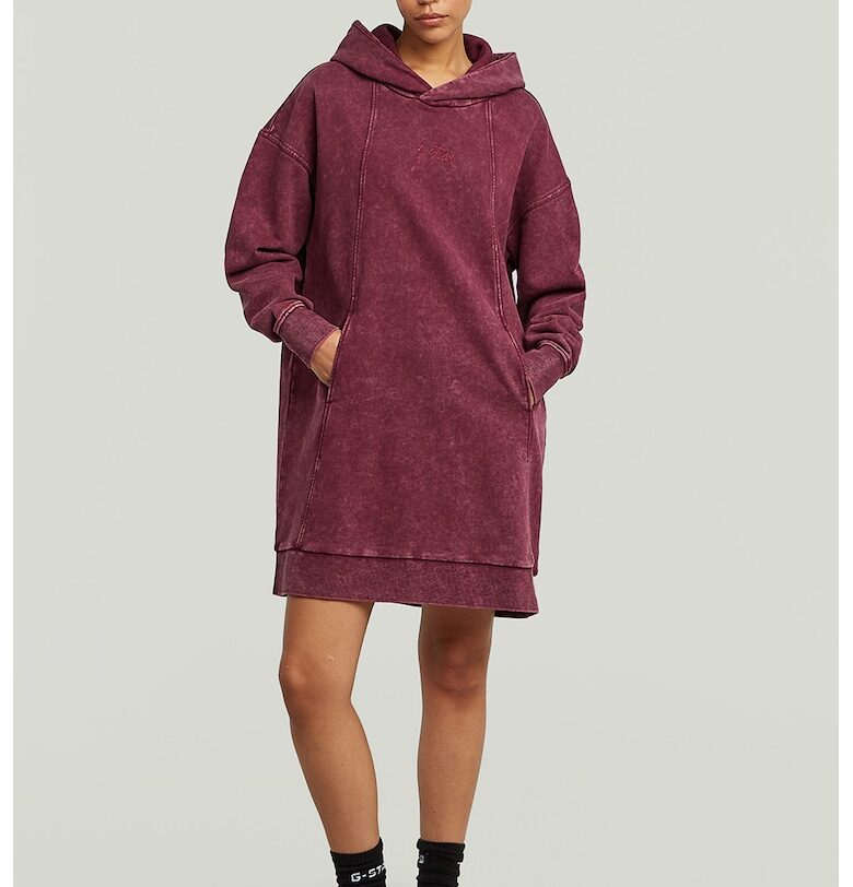 Рокля от органичен памук с качулка G-STAR