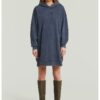 Рокля от органичен памук с качулка G-STAR