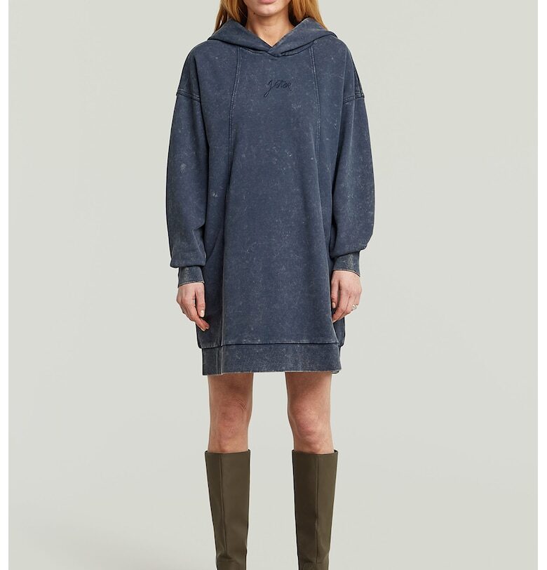 Рокля от органичен памук с качулка G-STAR