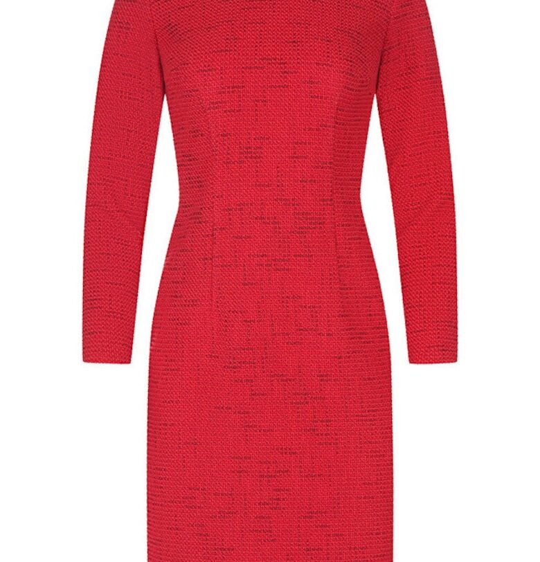 Рокля от туид с цип DiKa