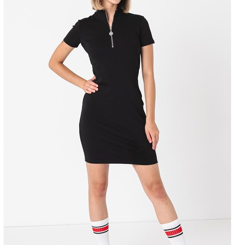 Рокля по тялото Nalaya с цепка с цип HUGO