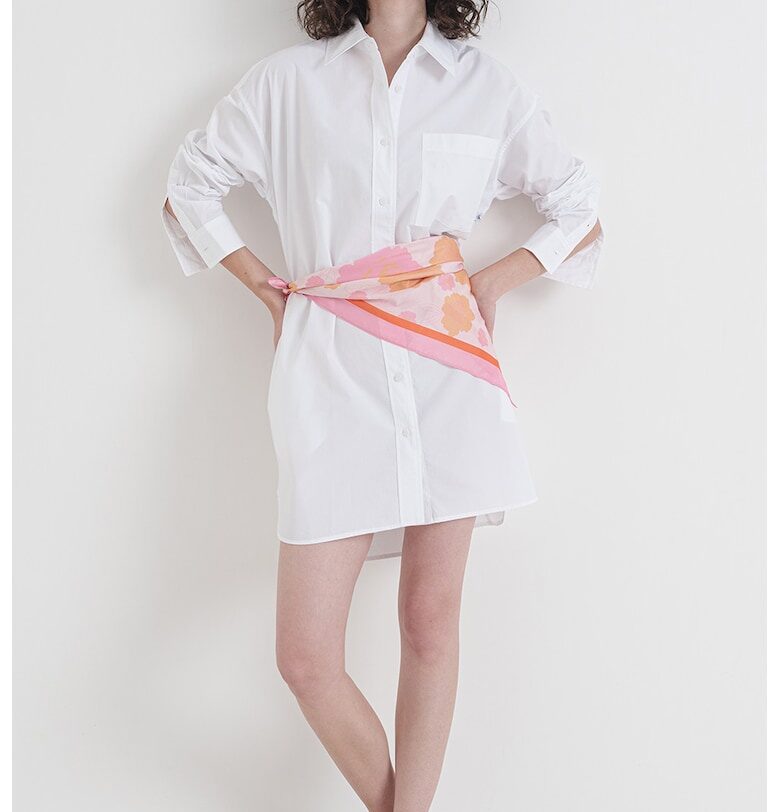 Рокля-риза с джоб на гърдите CALVIN KLEIN JEANS