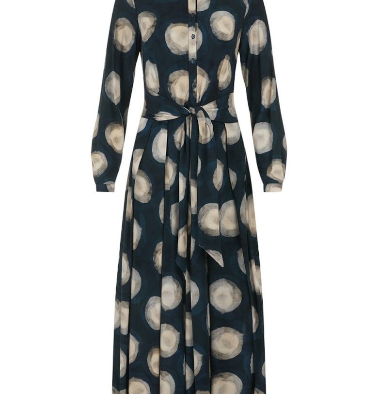 Рокля риза с извънгабаритни точки DiKa