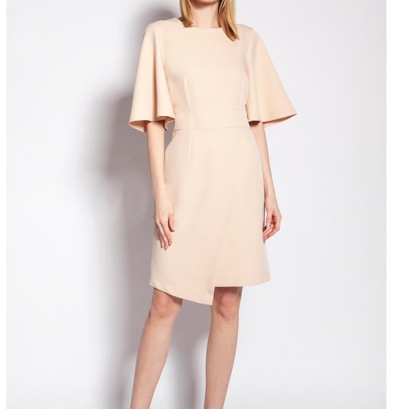 Рокля с асиметрична кройка и широки ръкави Lanti