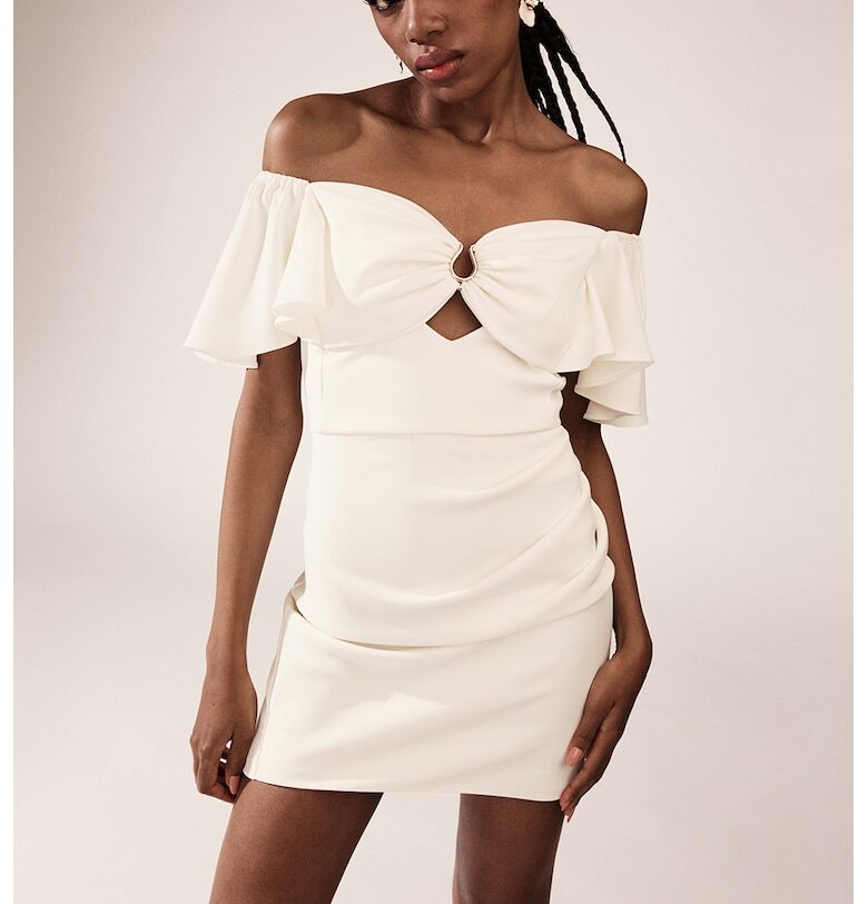 Рокля с голи рамене и отвор отпред Alina Cernatescu