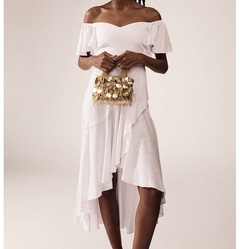 Рокля с голо рамо Alina Cernatescu