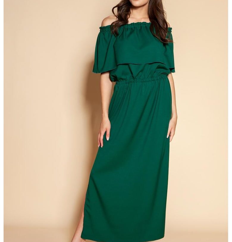 Рокля с деколте на раменете - Lanti