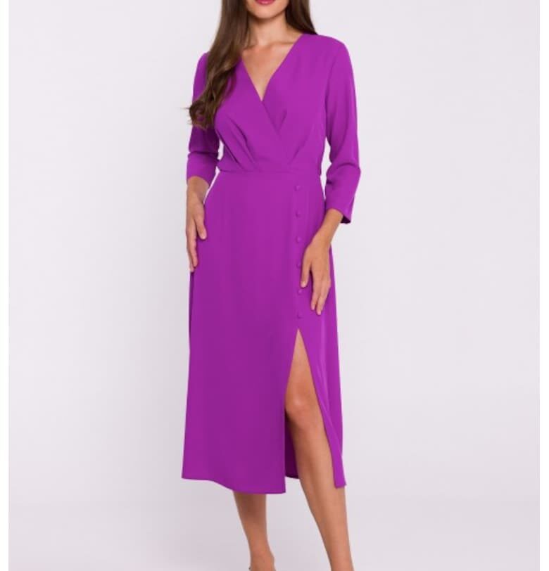 Рокля с дълбоко деколте и ниска цепка Stylove