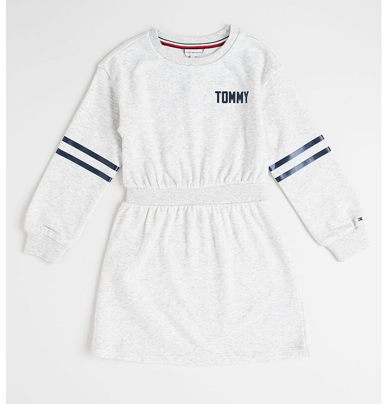 Рокля с дълги ръкави - еластична талия и лого Tommy Hilfiger