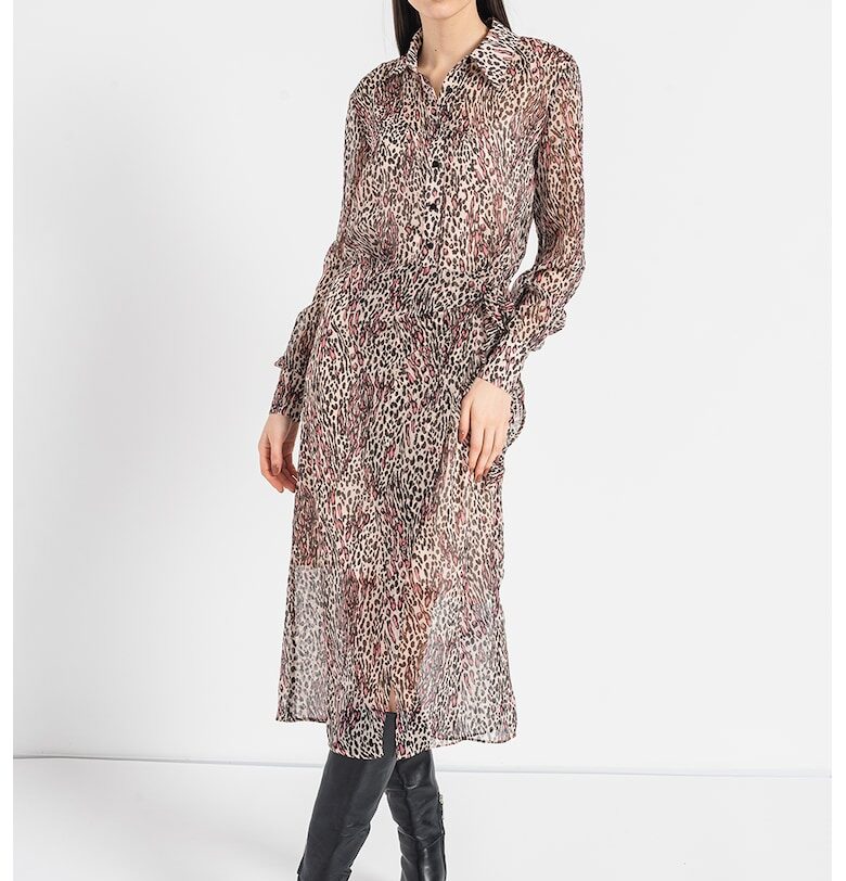 Рокля с животинска шарка GUESS