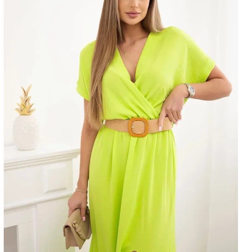 Рокля с колан на талията - Един размер Kesi