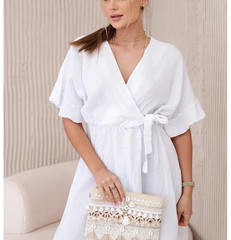 Рокля с колан на талията - Един размер Kesi