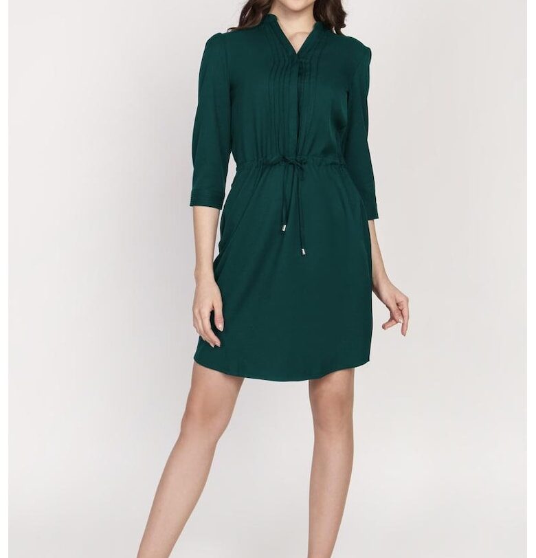 Рокля с копчета и шнур на талията Lanti