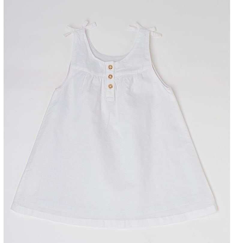 Рокля с лен United Colors of Benetton