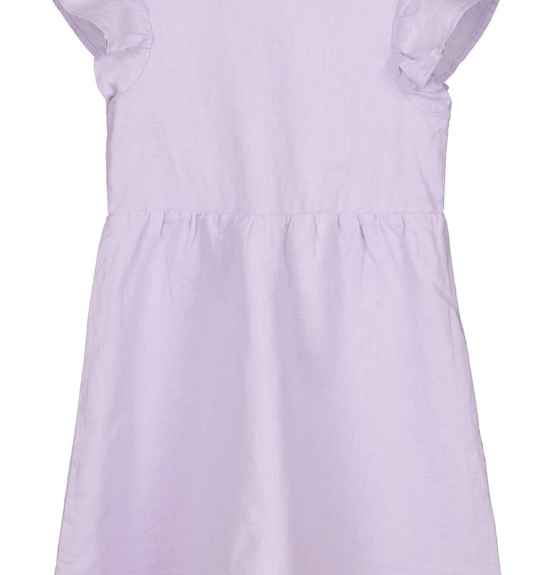 Рокля с лен с отвори United Colors of Benetton