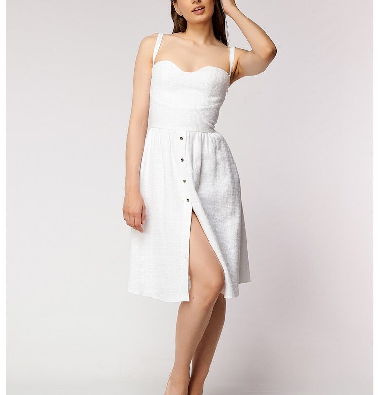 Рокля с памук и цепка отпред AVENUE No29