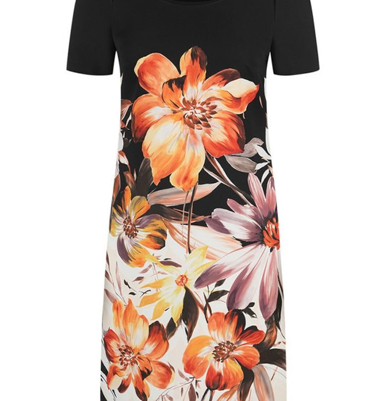 Рокля с флорални мотиви DiKa