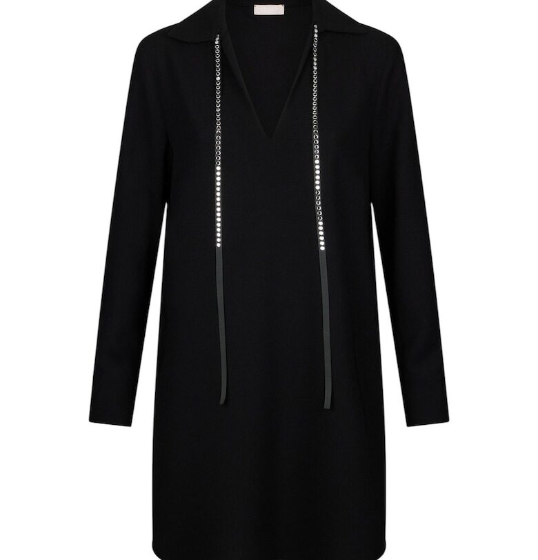 Рокля с шпиц и декоративни камъни Liu Jo