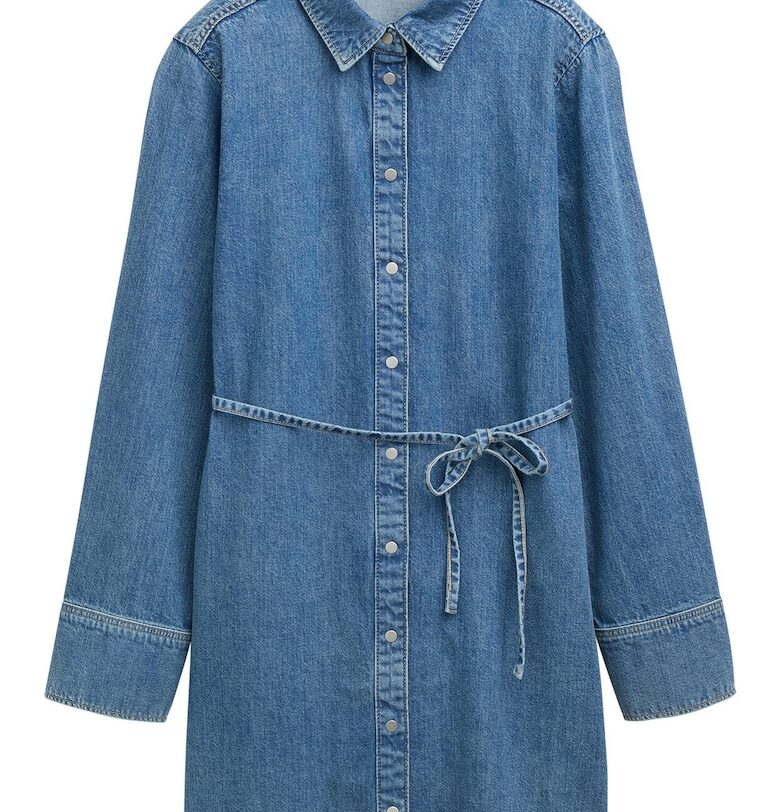 Рокля -  синя - памук Tom Tailor Denim