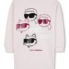 Рокля-суитшърт с лого KARL LAGERFELD KIDS