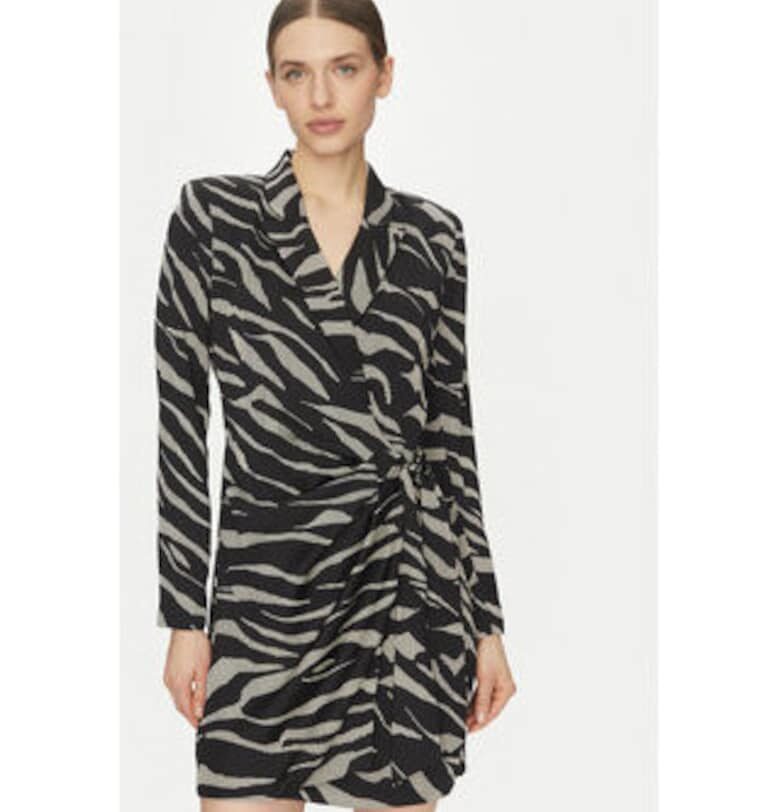 Рокля със зеброва шарка DD4J6D32 ZQO от полиестер DKNY