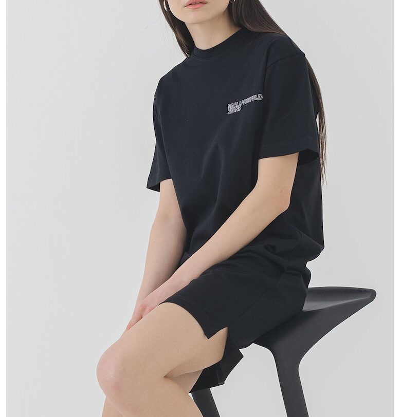 Рокля-тениска с лого KARL LAGERFELD JEANS