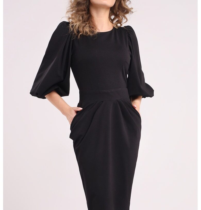 Рокля тип молив с бухнали ръкави CAMISSI