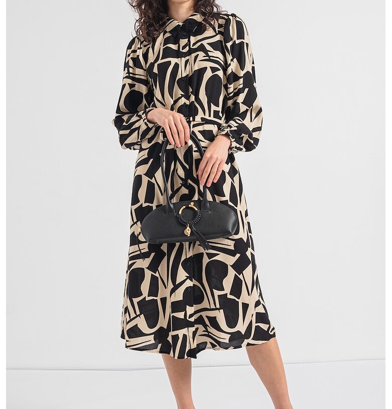 Рокля тип риза Halia с принт и колан Only